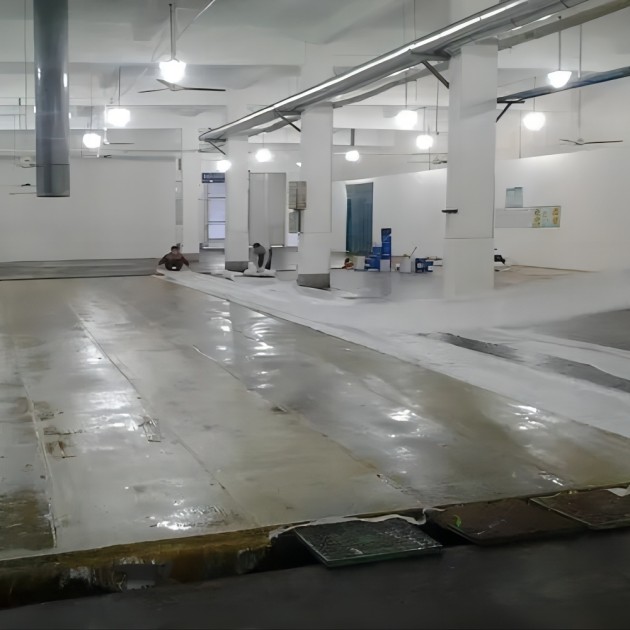 平邑防腐蚀地坪,环氧玻纤地坪，玻纤工业地坪，环氧玻纤布地坪,乙烯基玻纤布地坪产品图3